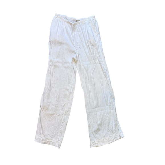 A New Day Woman’s White Mid rise Wide Leg Lightweight Linen Pants Size Medium - Picture 2 of 12